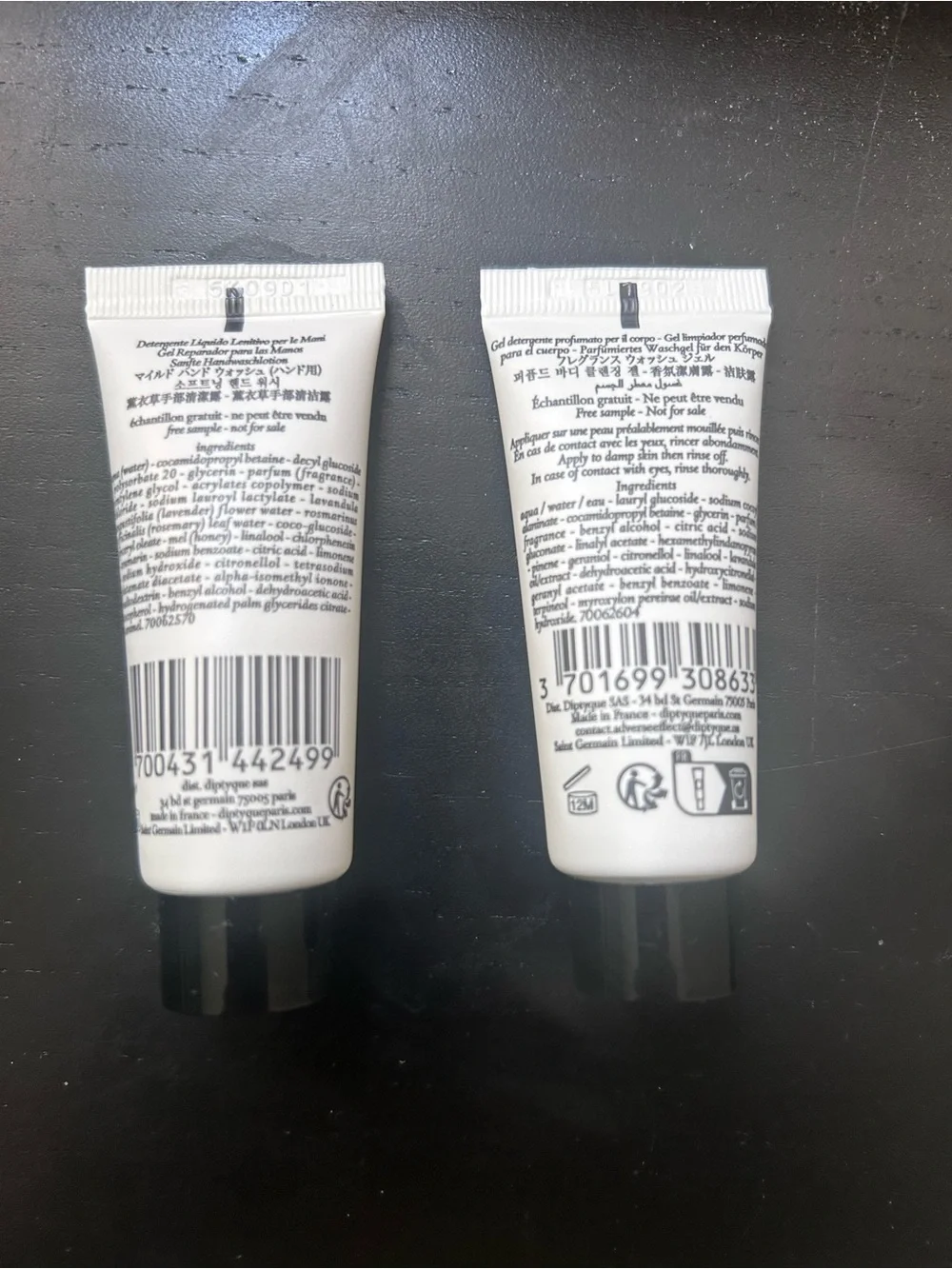 Diptyque Hand Wash and Shower Gel Minis - BRAND NEW